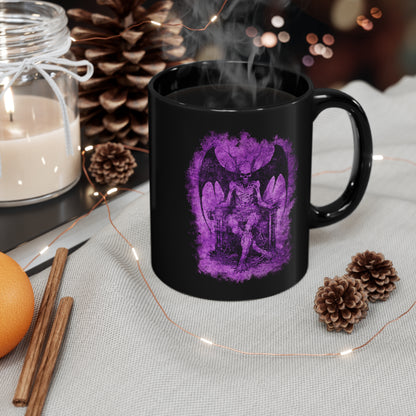 Mug Devil on his Throne in Hell in Purple - Frogos Design