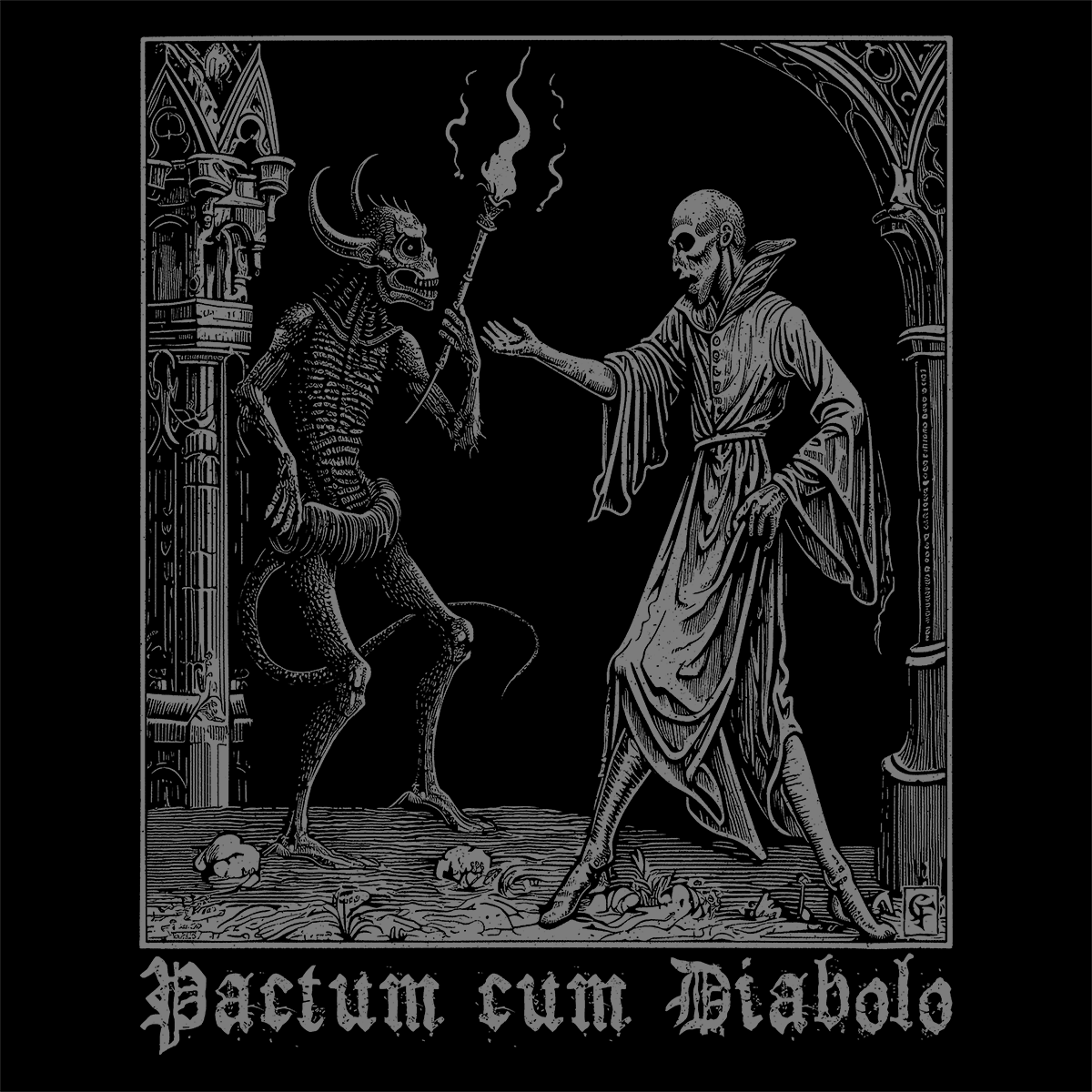 Hrnek Pactum cum Diabolo v béžové
