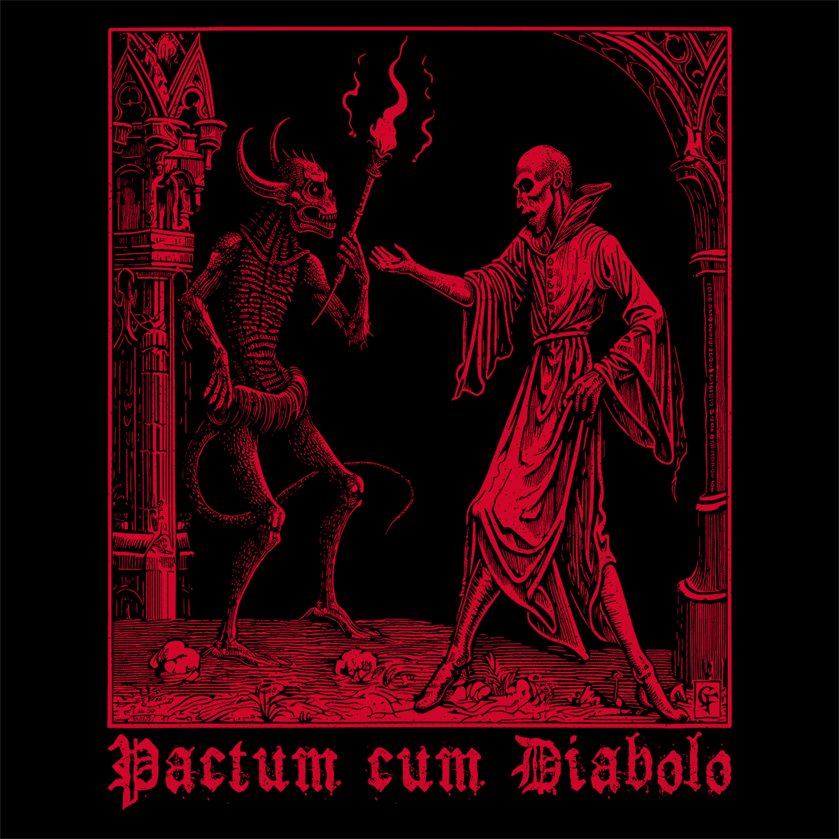 Hrnek Pactum cum Diabolo v červené