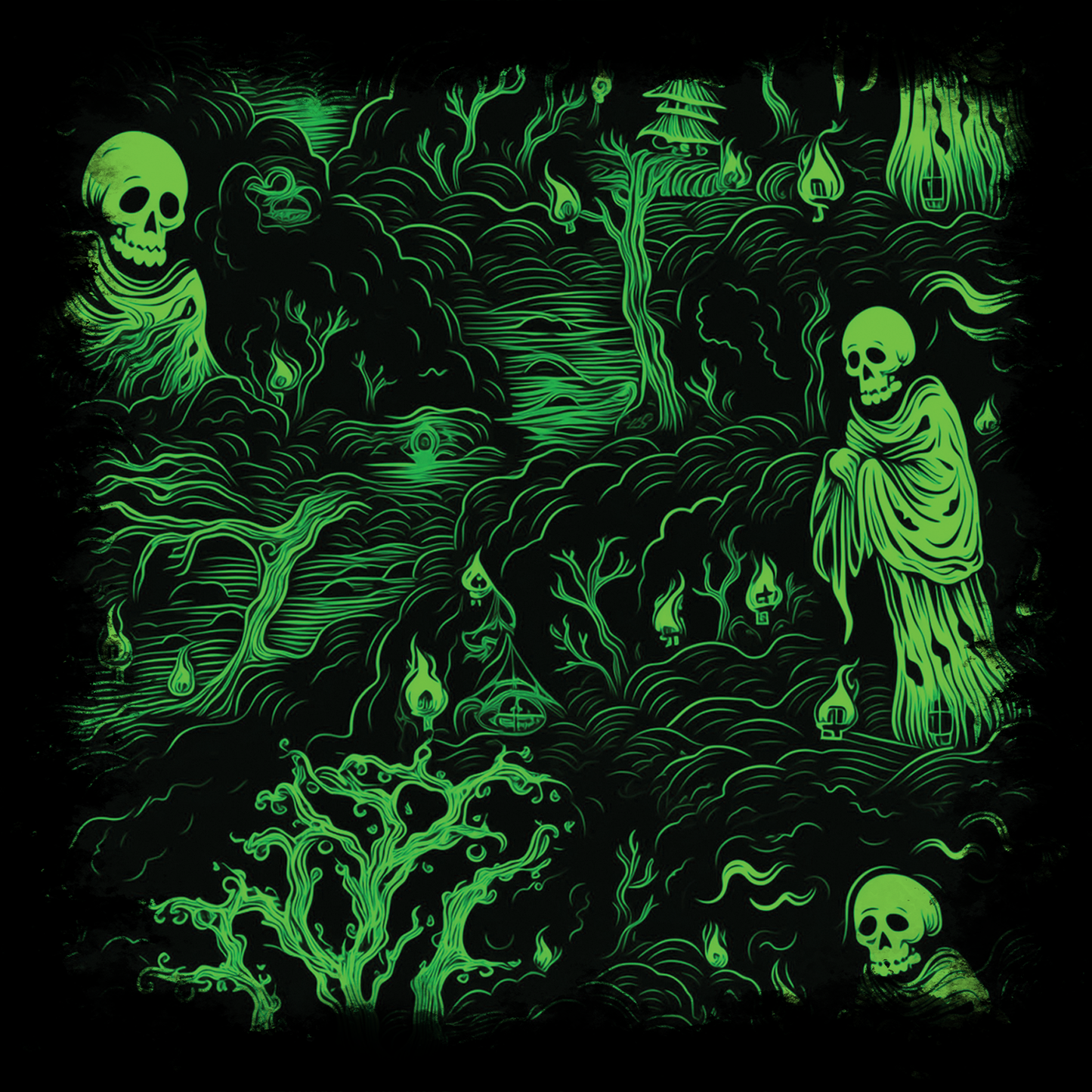 Hrnek Spooky Green Ghosts