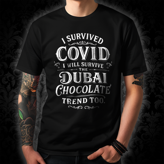 Unisex T-shirt Dubai Chocolate Trend v bílé