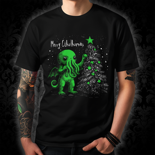 Unisex tričko Veselé Cthulhuvánoce
