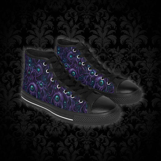 Classic sneakers Purple Tentacloid with Eyes - Frogos Design