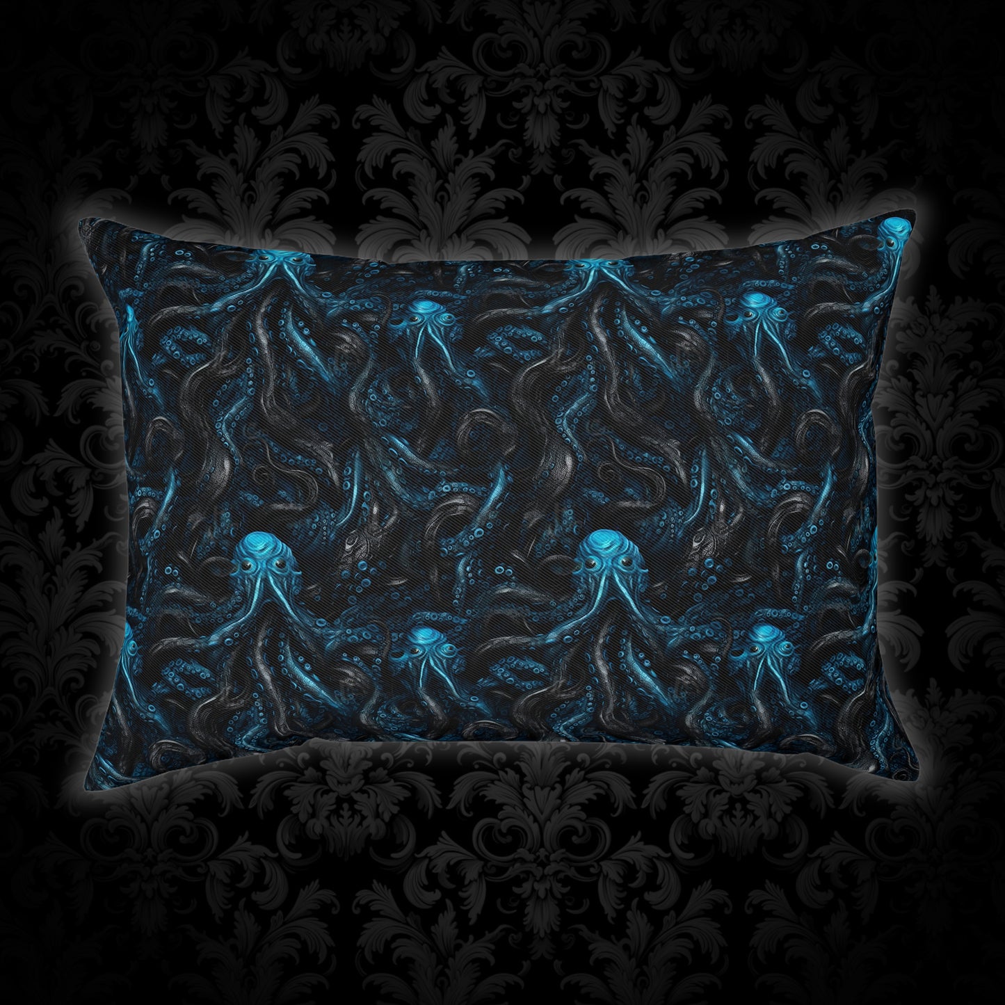 Cushions Blue Tentacles Horror - Frogos Design