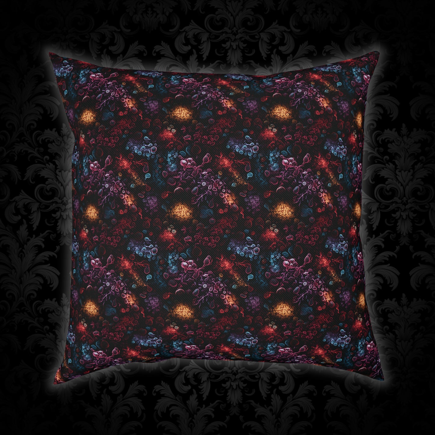 Cushions Dark Colors Bacteria - Frogos Design