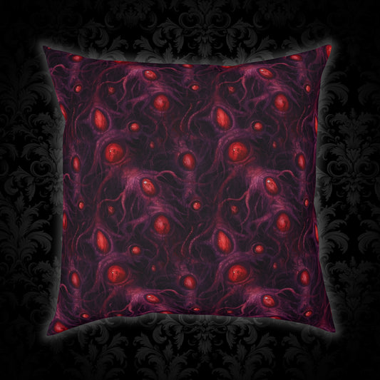 Cushions Horror Eyes of Purple Void - Frogos Design