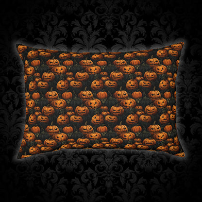 Cushions Spooky Halloween Pumpkin Field - Frogos Design