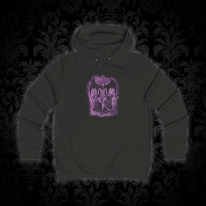 Girlie Hoodie Devil on his Throne in Purple - Frogos Design