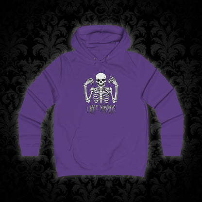 Girlie Hoodie Skelly hates Mondays - Frogos Design