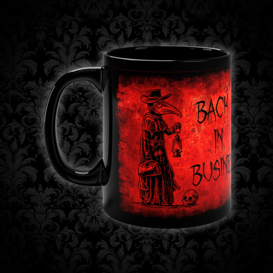 Mug Back in Business in Red - Frogos Design