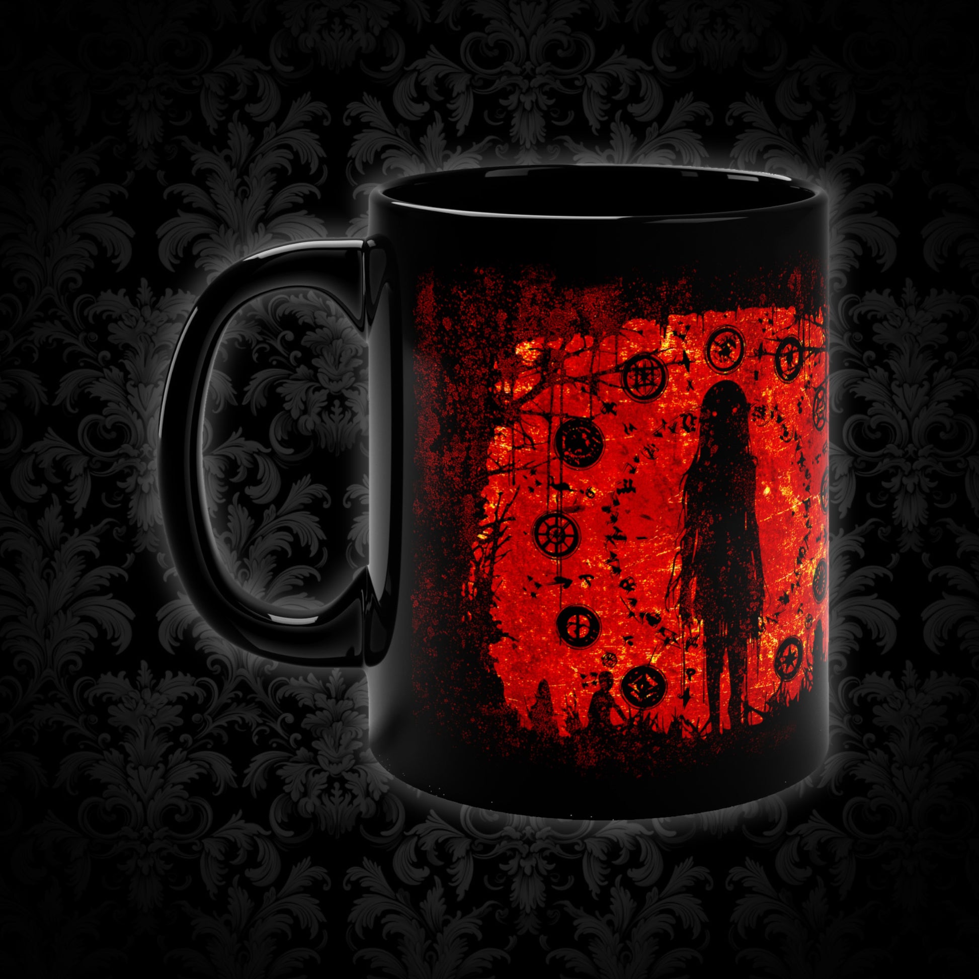 Mug Evil is Here in Red - Frogos Design