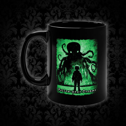 Mug Follow your Dreams in Green - Frogos Design