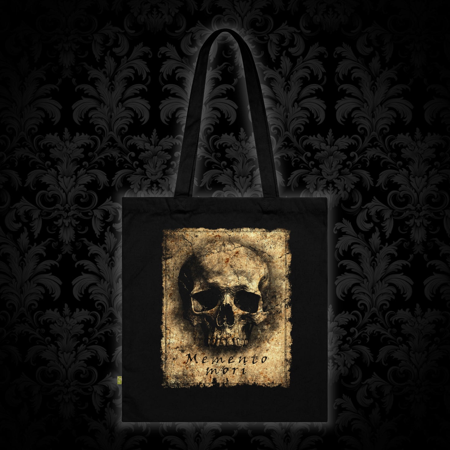 Tote Bag Dark Memento Mori - Remember Death - Frogos Design