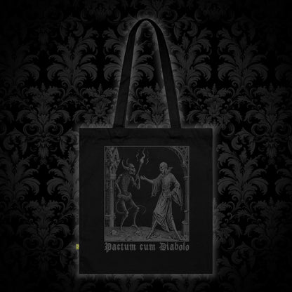 Tote Bag Pactum cum Diabolo v béžové