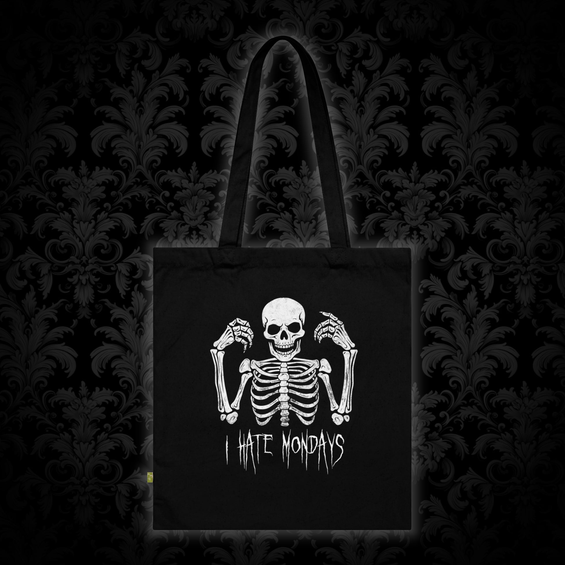 Tote Bag Skelly hates Mondays - Frogos Design