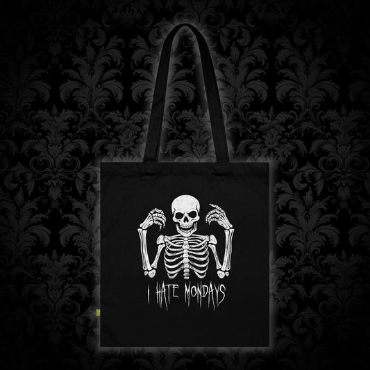 Tote Bag Skelly hates Mondays - Frogos Design