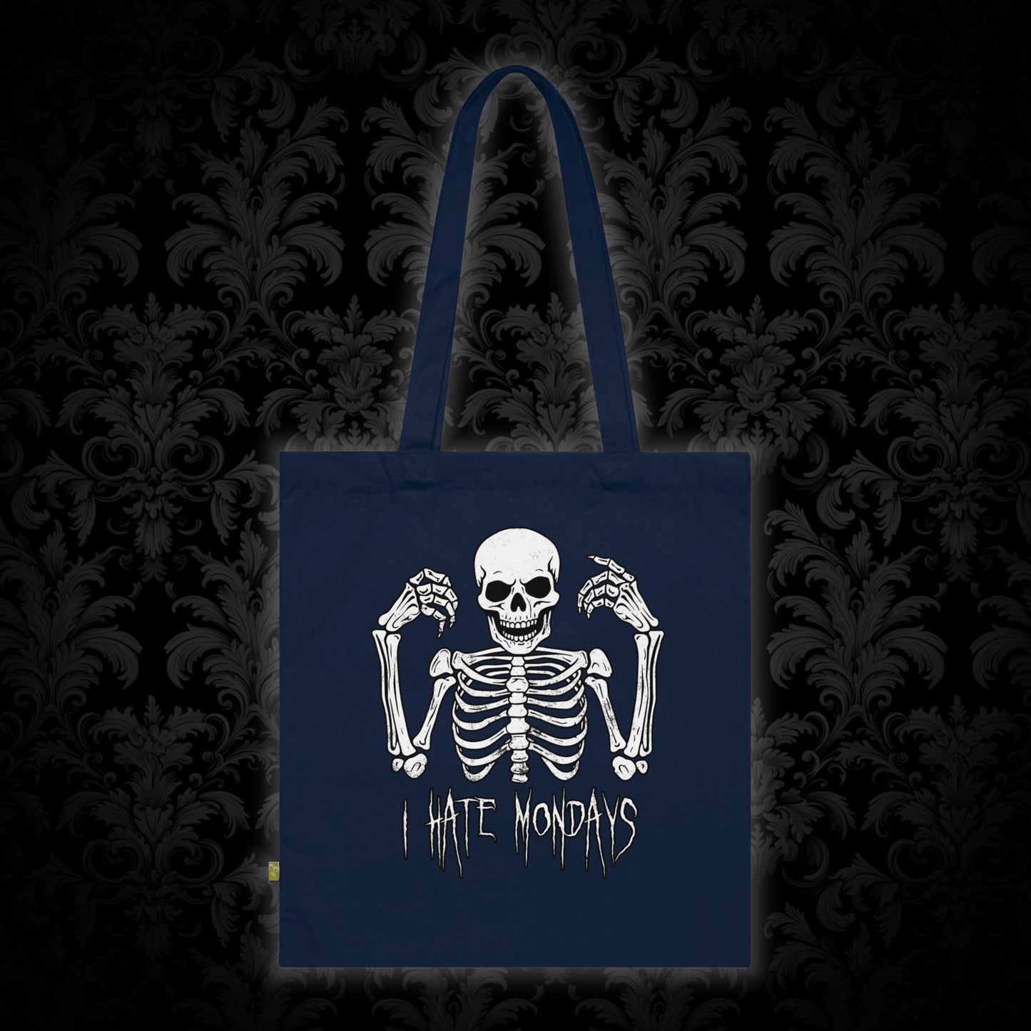 Tote Bag Skelly hates Mondays - Frogos Design