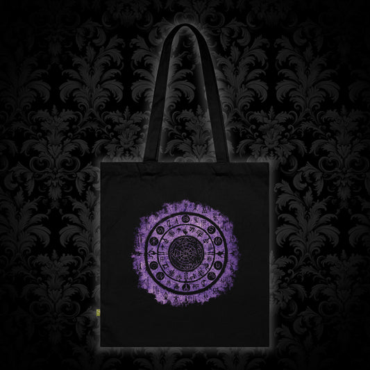 Tote Bag Witchcraft Seal Purple - Frogos Design