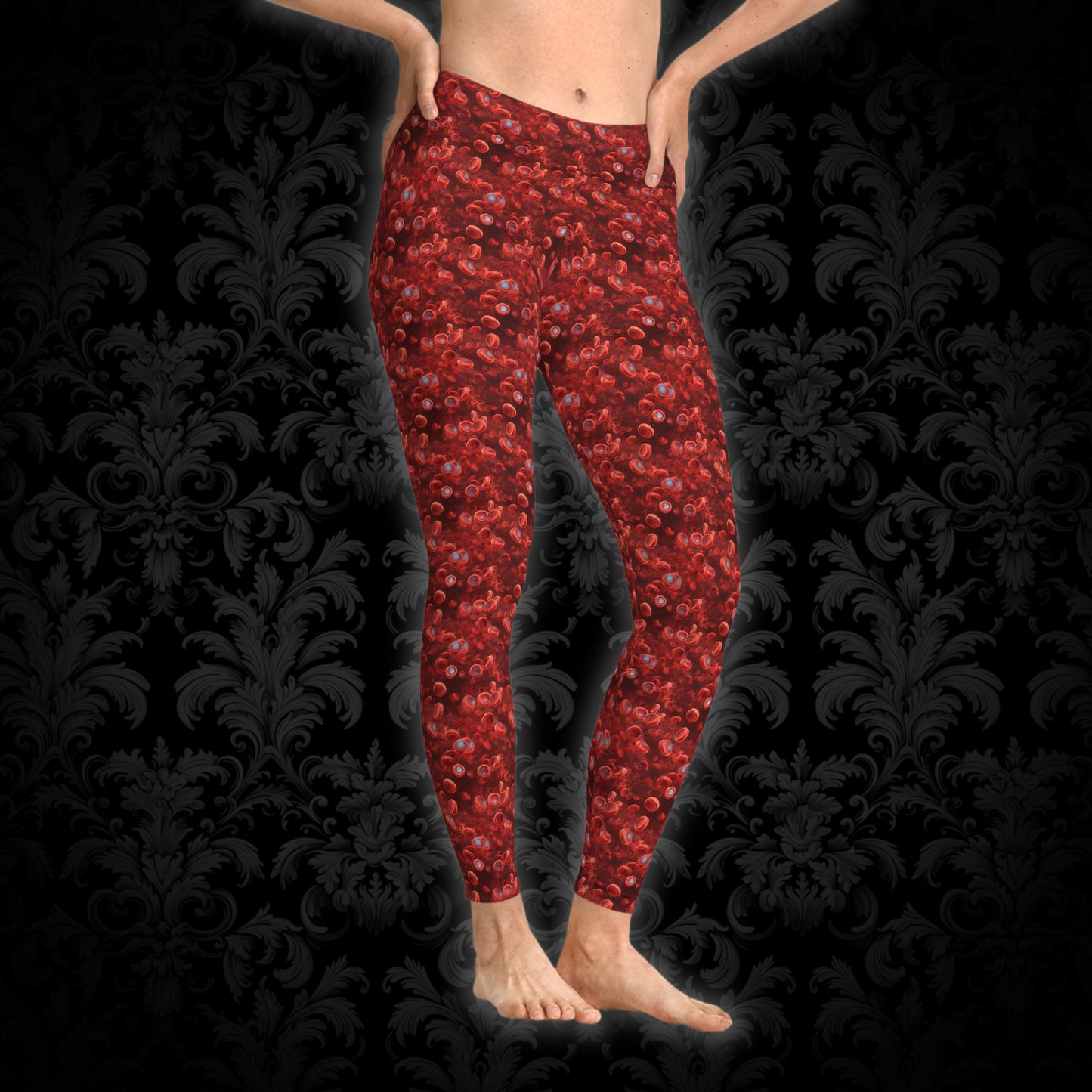 Women`s Leggings Blood Cells - Frogos Design