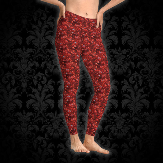 Women`s Leggings Blood Cells - Frogos Design