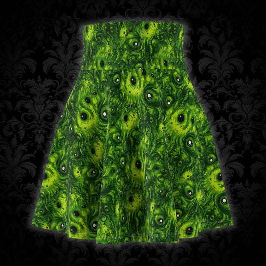 Women's Skater Skirt Greeny Phobia - Frogos Design